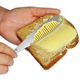 2 Pack Stainless Steel Butter Spreader Knife Butter Curler Spreader Butter Knife