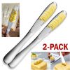 2 Pack Stainless Steel Butter Spreader Knife Butter Curler Spreader Butter Knife