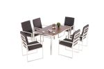 Patio Furniture Set 7 Piece Outdoor Dining Table Set, Dining Table and Chairs Set, Patio Conversation Set with Cushions