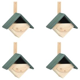 Bird Houses 4 pcs 9.4"x6.3"x11.8" Firwood