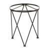 Karvel Galvanized Metal Column Planter with Stand, 15.7 in Dia. x 28 in H