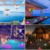 Solar LED Floating Lights IP65 Waterproof Garden Pool 7 Color Changed Hanging Ball Lights