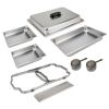 Foldable Frame Buffet Chafer Set, 8-Quart, Stainless Steel Finish